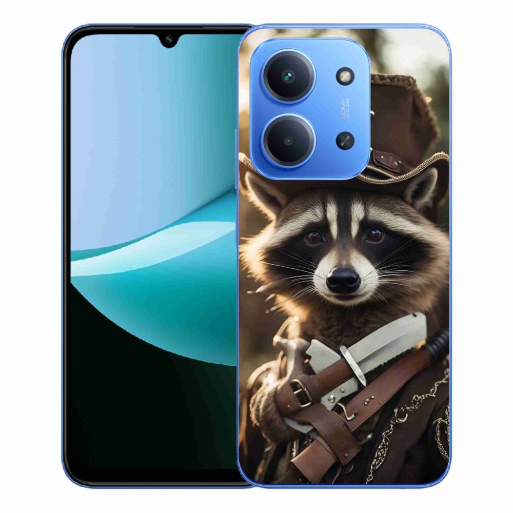 Gél borítás mmCase a Xiaomi Redmi 15C 4G/5G (173mm) - mosómedve egyenruhában