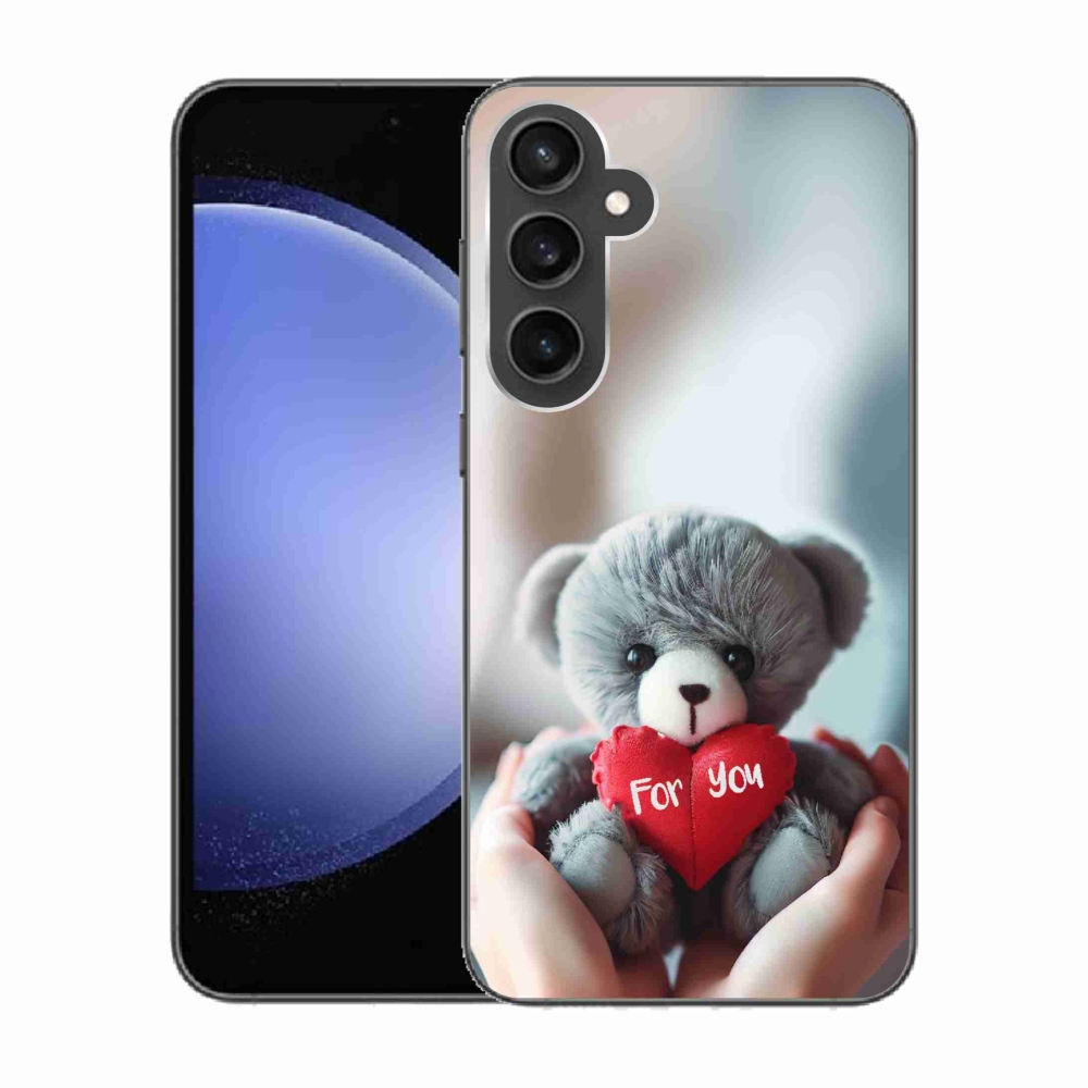 Gél borítás mmCase Samsung Galaxy S23 FE készülékhez - mackó a szerelmesekért