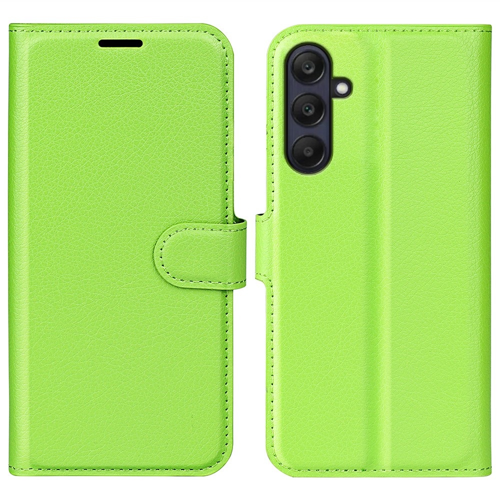 Litchi könyv tok Samsung Galaxy A26 5G - zöld