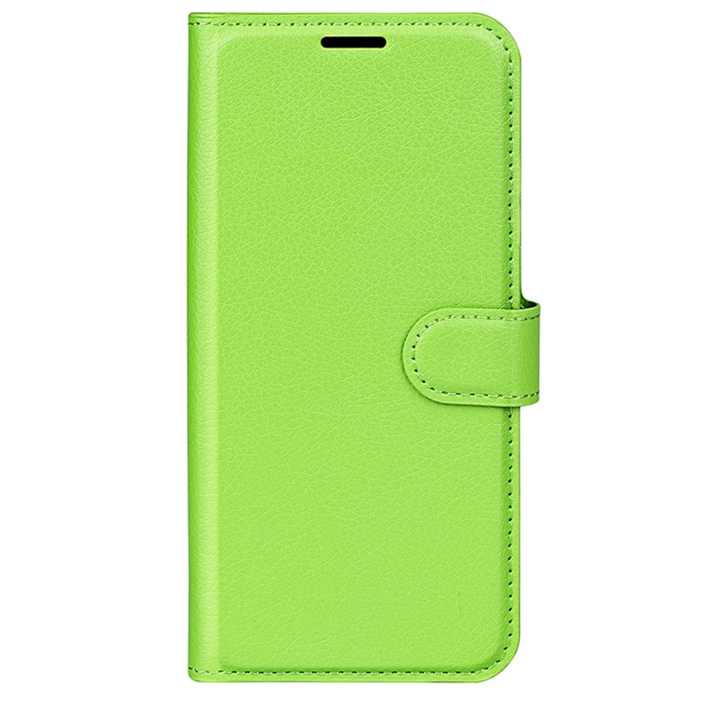 Litchi könyv tok Samsung Galaxy S24 készülékhez - zöld
