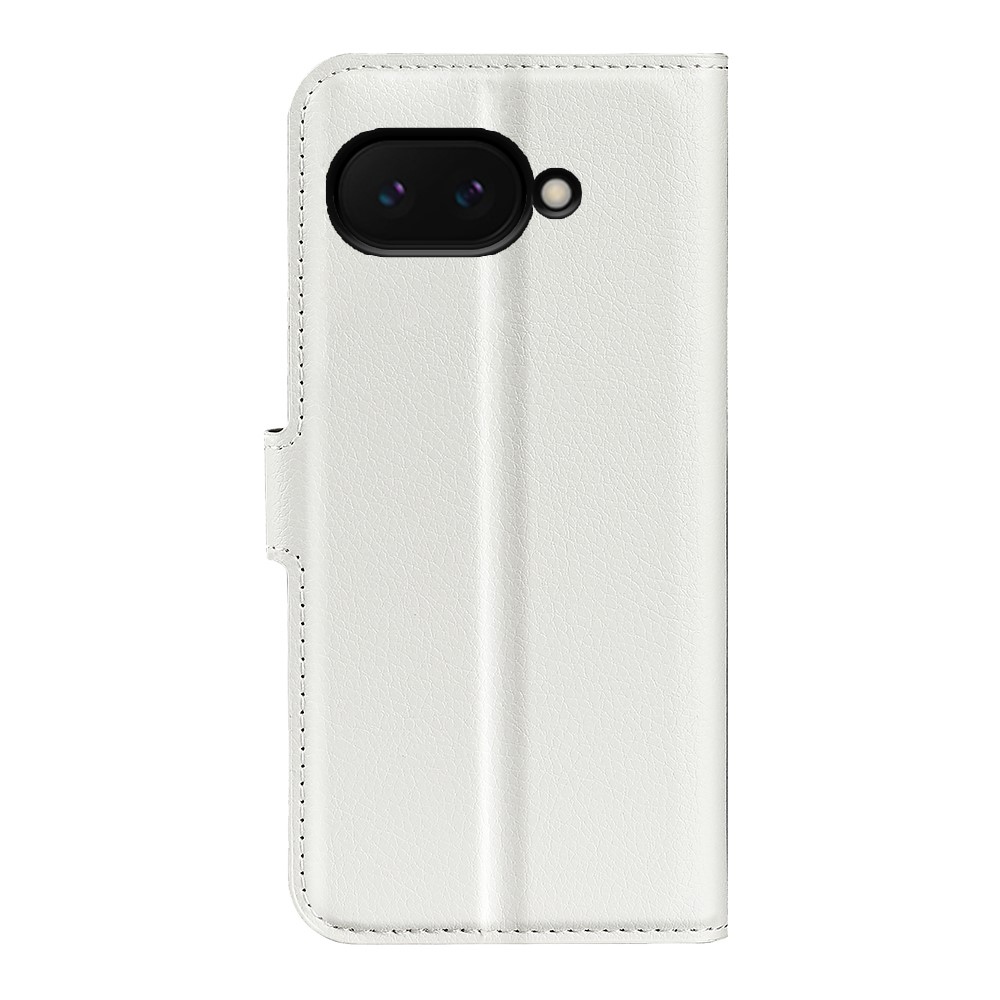 Litchi könyv tok a Google Pixel 9a készülékhez - fehér