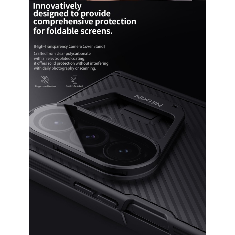Nillkin CamShield Prop (átlátszó lencse) hátlap Samsung Galaxy Z Fold 7 fekete