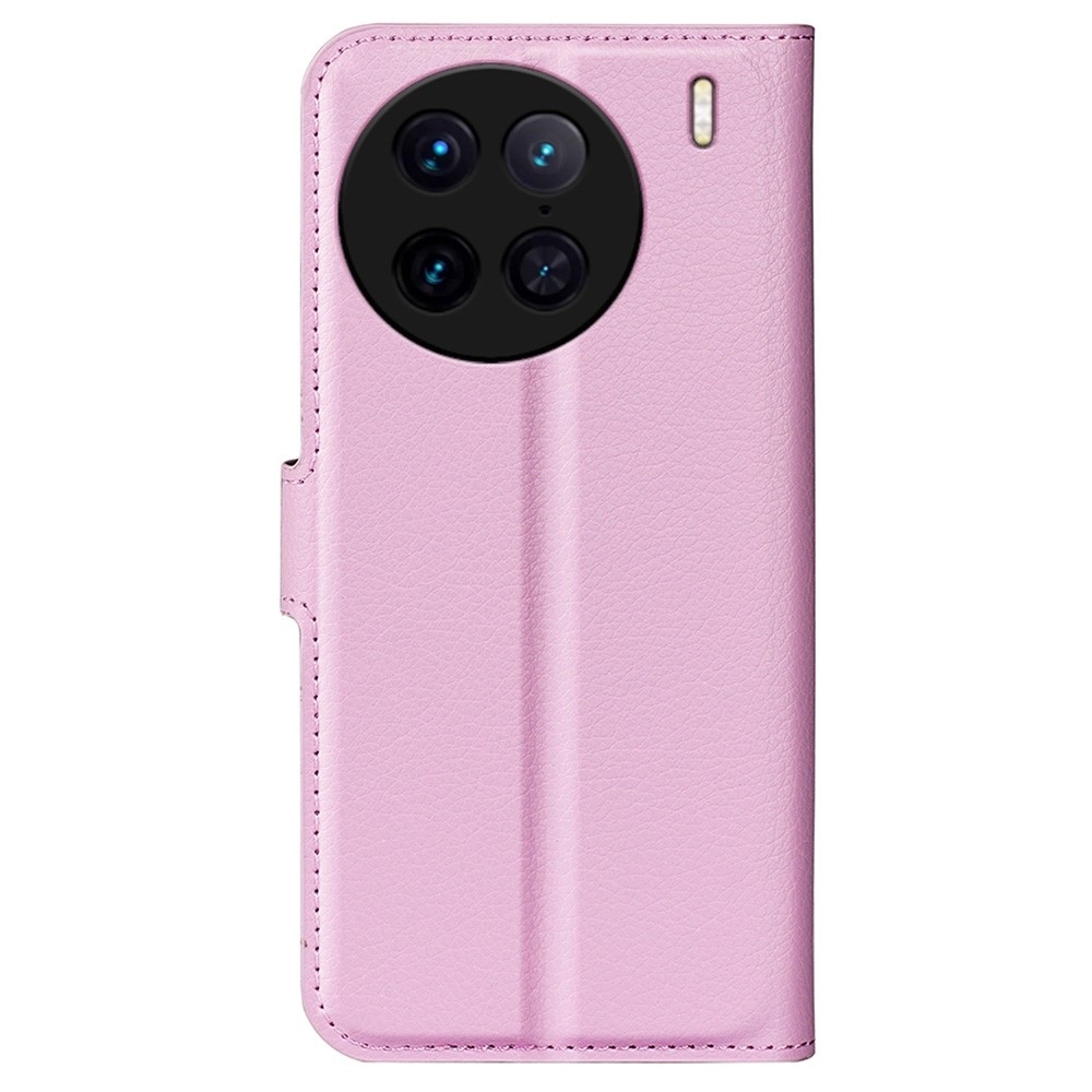 Litchi könyv tok a Vivo X90 Pro-hoz - rózsaszínű