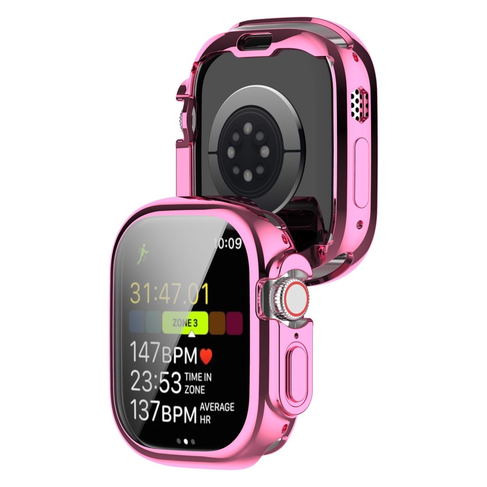 Puha, felpattintható gél védőburkolat Apple Watch Ultra/Ultra 2 49 mm-es órához - rózsaszín