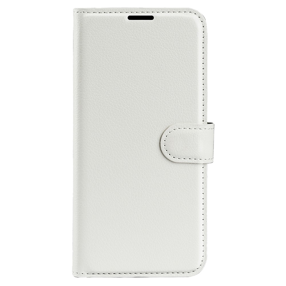 Litchi könyv tok Xiaomi Redmi Note 13 5G-hez - fehér
