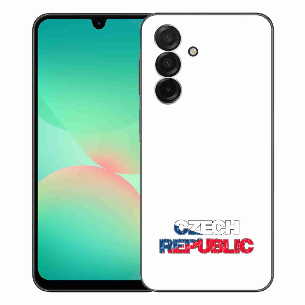 Gél borító mmCase Samsung Galaxy A26 5G - Csehország fehér háttérrel