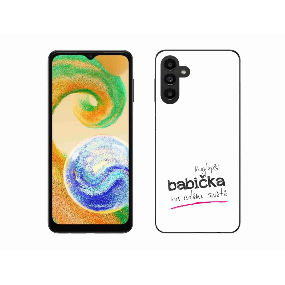 Gél borító mmCase Samsung Galaxy A04s (164.7x76.7x9.1mm) - a legjobb nagymama 4 fehér háttérrel