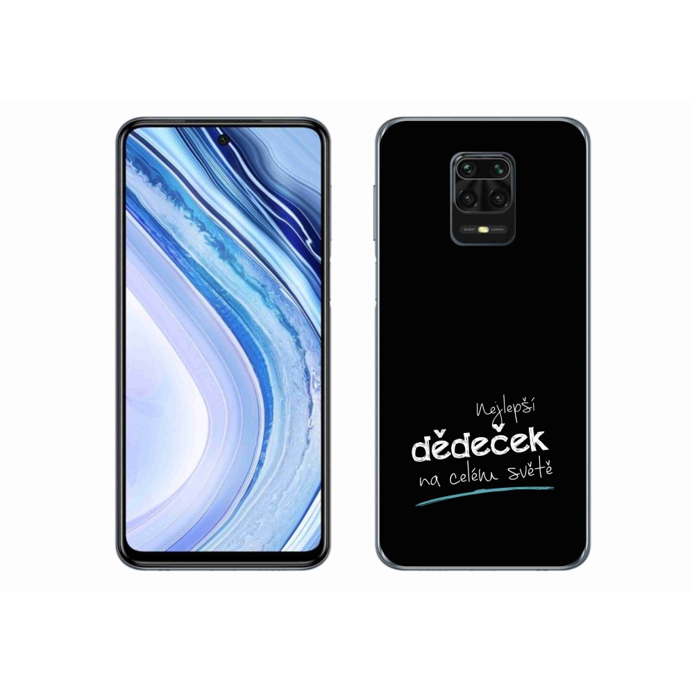 Gél borító mmCase a Xiaomi Redmi Note 9S - a legjobb nagypapa 3 fekete háttérrel