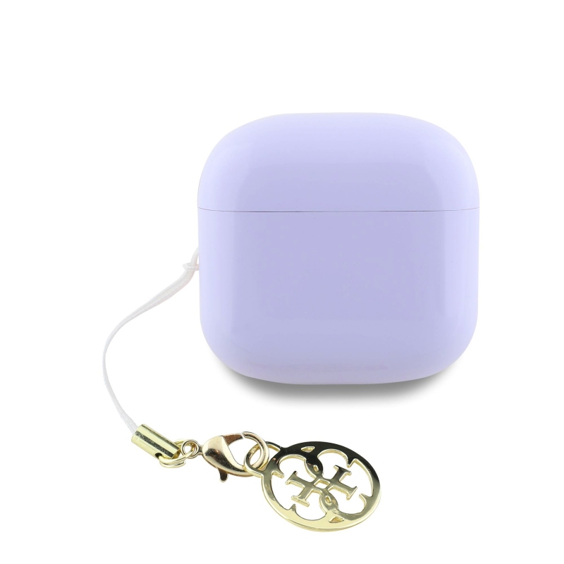 Guess Classic Logo Charm TWS vezeték nélküli fejhallgató lila