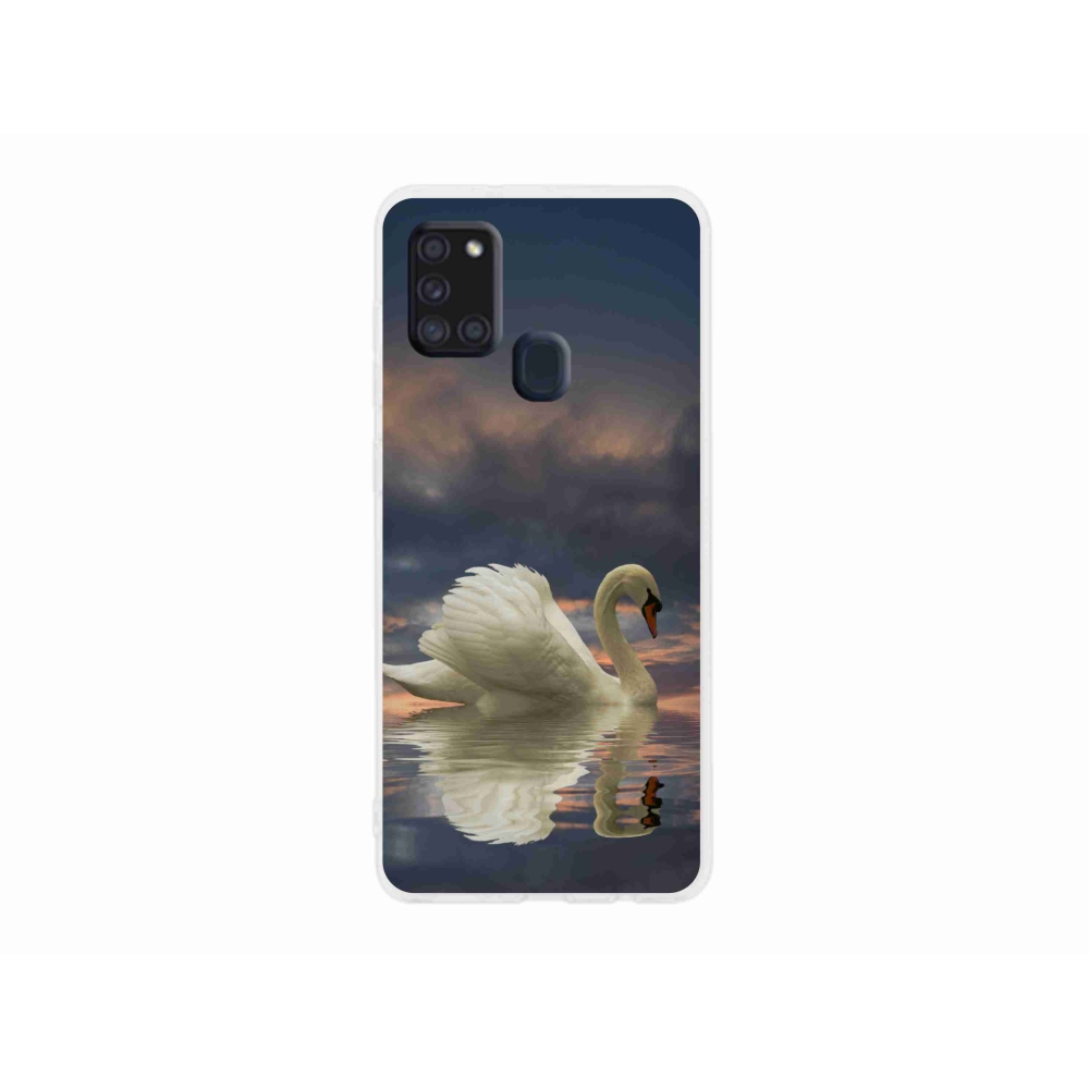 Gél védőhuzat mmCase Samsung Galaxy A21s készülékhez - hattyú