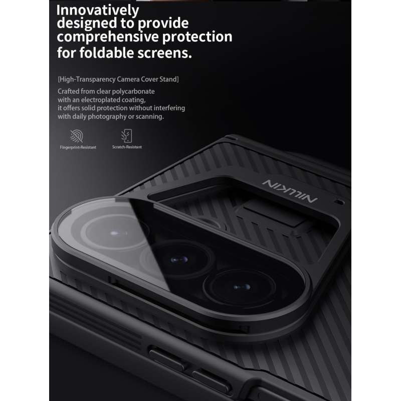 Nillkin CamShield CamShield Prop Pen Slot (átlátszó lencse) hátlap Samsung Galaxy Z Fold 7 Fekete
