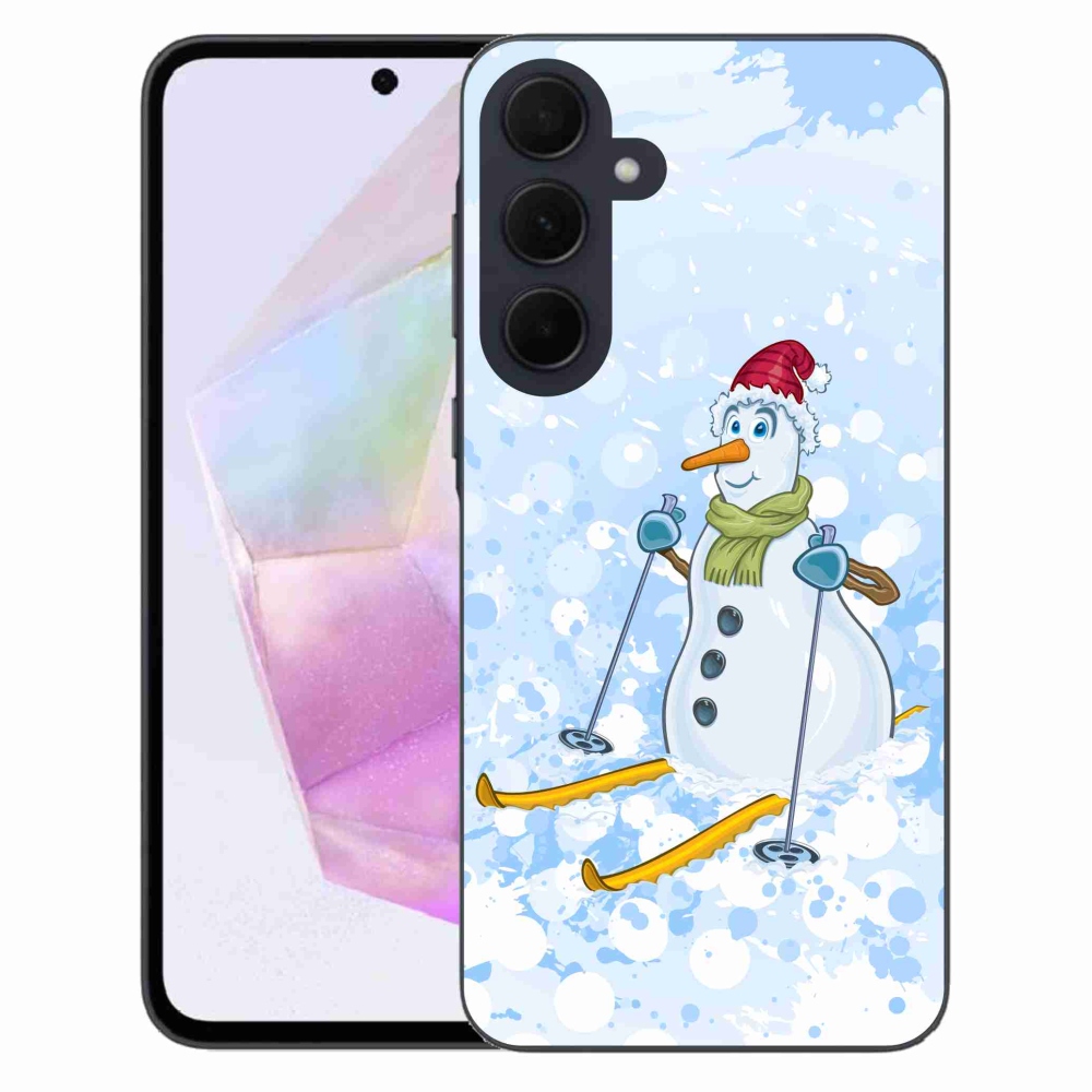 Gél védőhuzat mmCase Samsung Galaxy A35 5G - hóemberhez