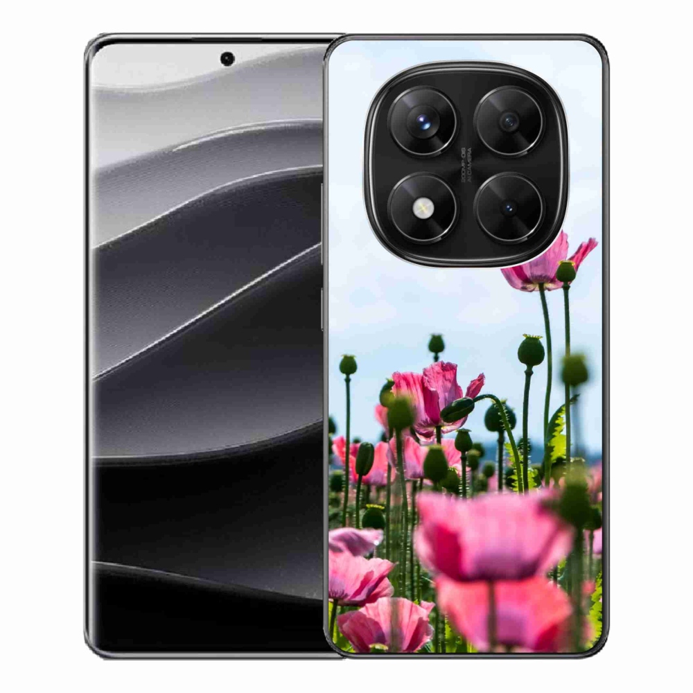Gél borítás mmCase a Xiaomi Redmi Note 14 Pro 5G/Poco X7 5G számára - mákos színű