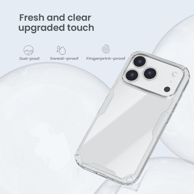 Nillkin Nature TPU PRO borító Apple iPhone 17 Pro számára Átlátszó