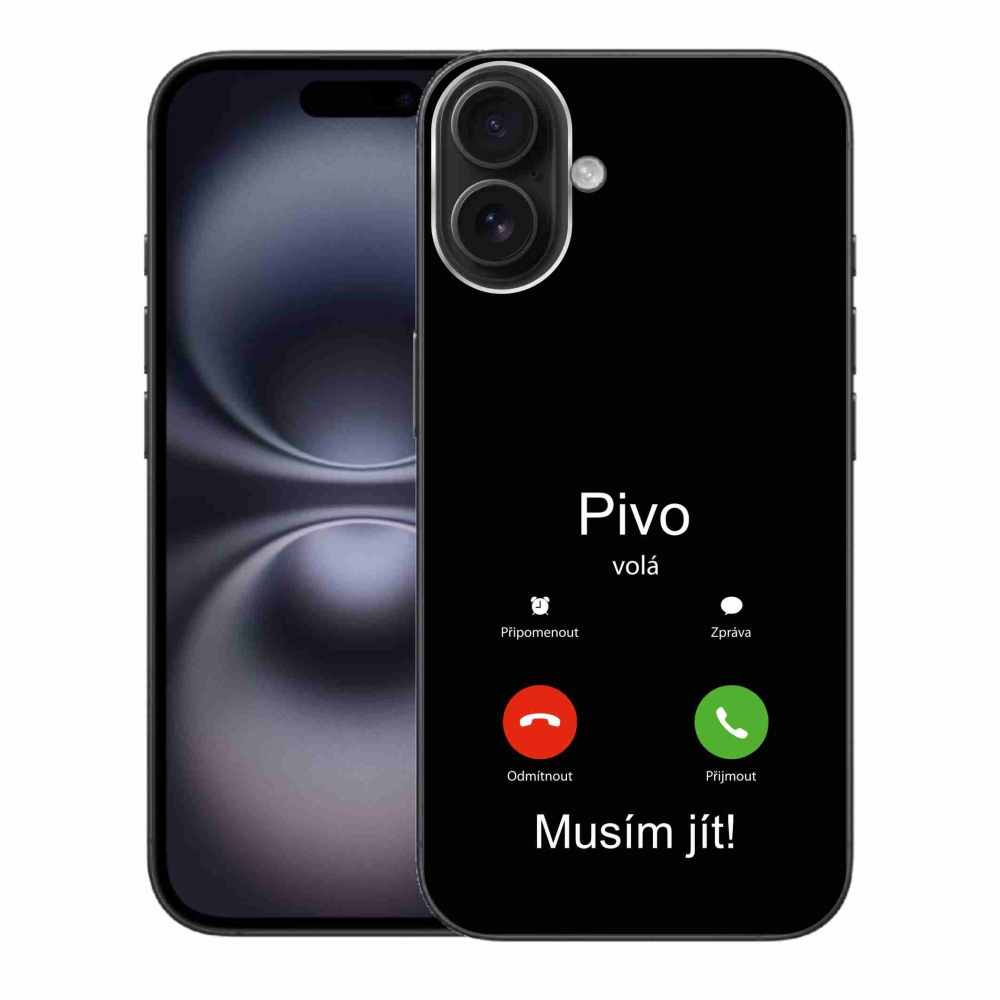 Gél borítás mmCase iPhone 16 Plus készülékhez - sörhívások fekete háttérrel