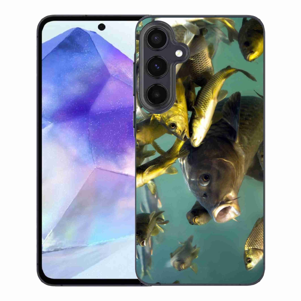Gél tok mmCase a Samsung Galaxy A55 5G készülékhez - halak iskolája