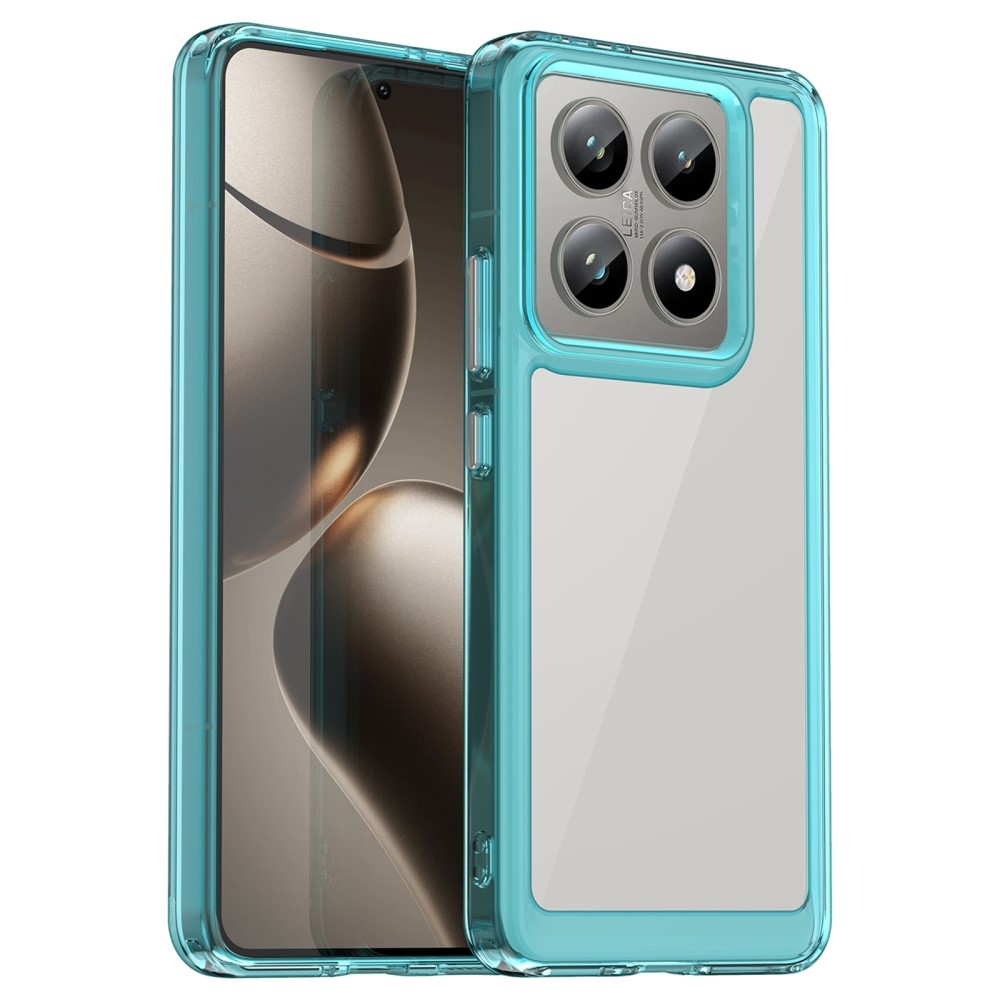 Gél tok fix hátlappal Xiaomi 14T/14T Pro készülékhez - világoskék színben