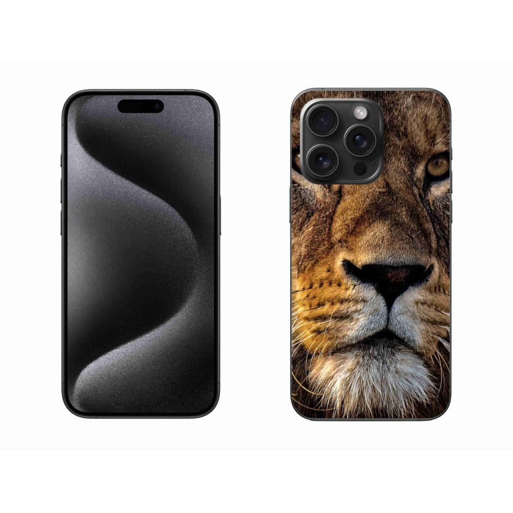 Gél tok mmCase iPhone 15 Pro Max készülékhez - oroszlán