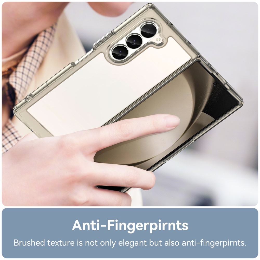 Gél tok fix hátlappal Samsung Galaxy Z Fold6 5G készülékhez - szürke