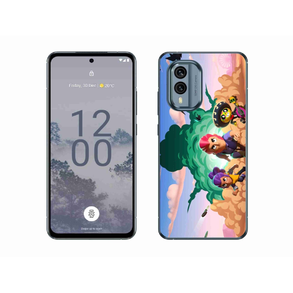 Zselés borítás mmCase a Nokia X30 5G készülékhez - verekedős csillagok