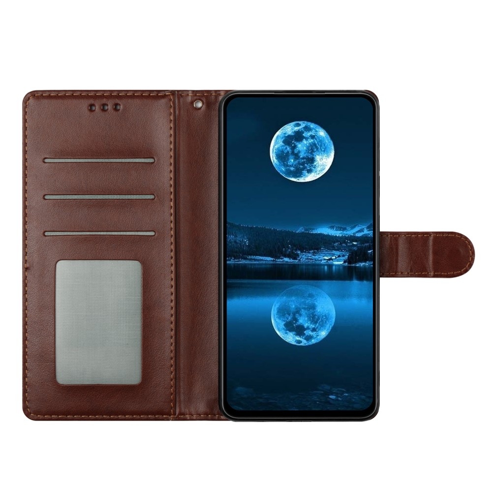 Könyvtáska Samsung Galaxy S25 Edge készülékhez - barna