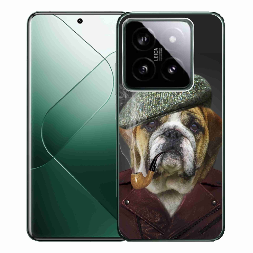 Gél borítás mmCase a Xiaomi 14 Pro számára - kutya csővel