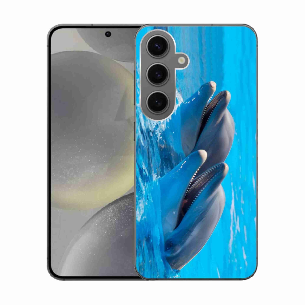 Zselés borítás mmCase Samsung Galaxy S24 készülékhez - delfinek