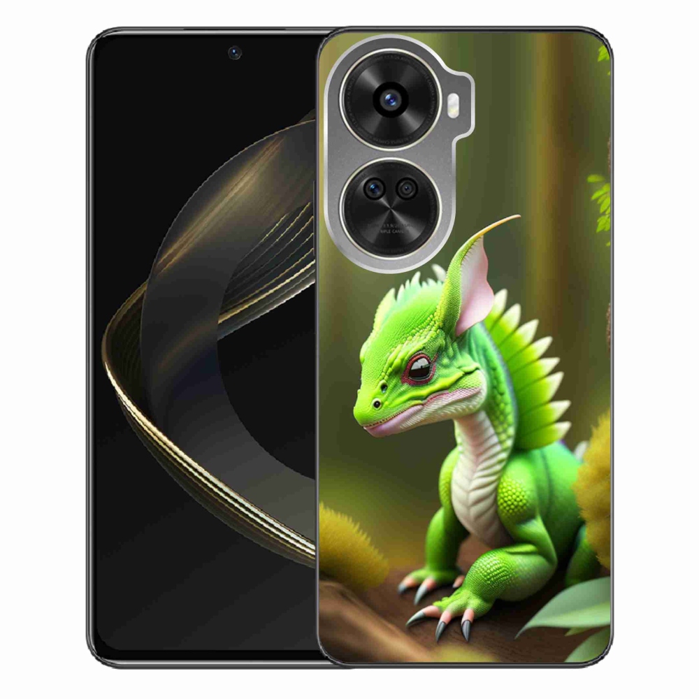 Zselés borítás mmCase a Huawei Nova 12 SE-hez - zöld sárkány