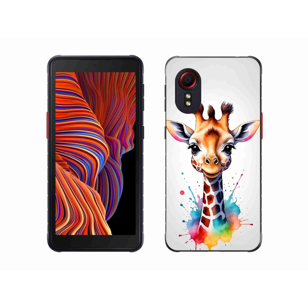 Zselés borítás mmCase Samsung Galaxy Xcover 5 - zsiráf 1