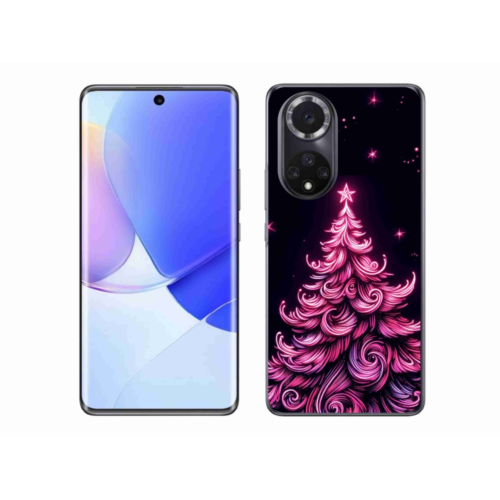 Zselés borítás mmCase a Honor 50-hez - neon karácsonyfa 2