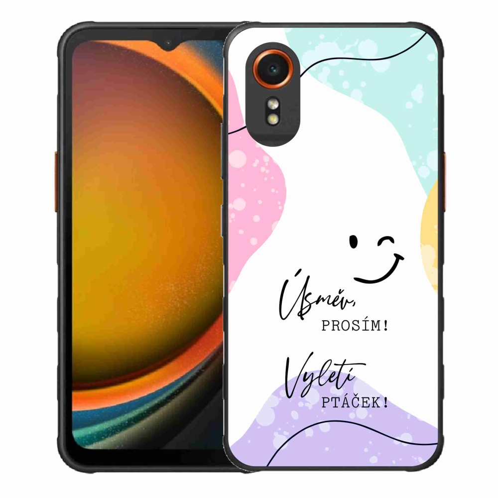 Gél borító mmCase Samsung Galaxy Xcover 7 készülékhez - vicces szöveg 4 fehér háttérrel
