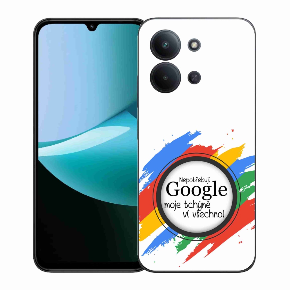 Gél borítás mmCase a Xiaomi Redmi 15C 4G (171mm)/Poco C85 4G (171mm) - anyós tudja, hogy minden fehér háttérrel rendelkezik