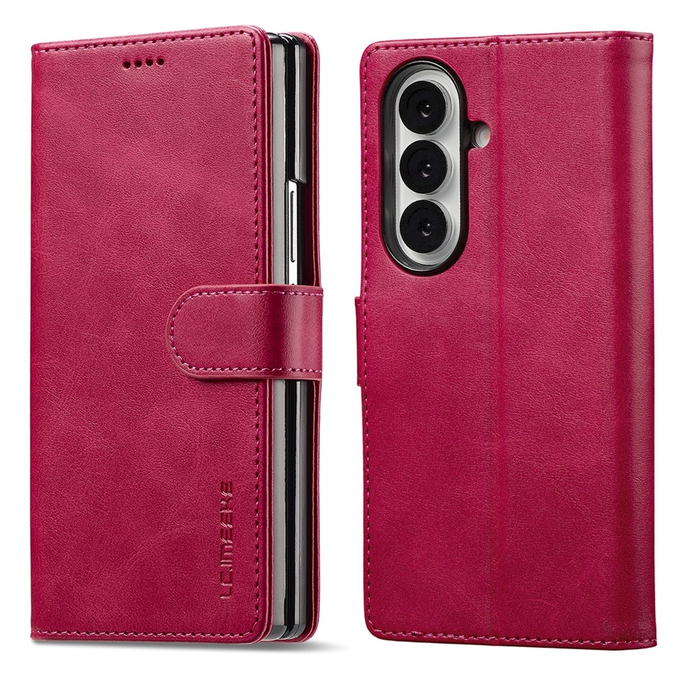 IMEEKE könyv tok Samsung Galaxy Z Fold7 5G - rózsaszín - rózsa
