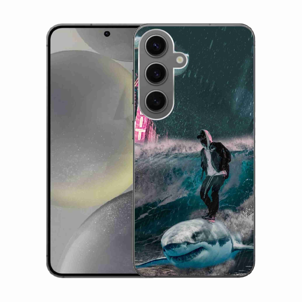 Zselés borítás mmCase Samsung Galaxy S24 készülékhez - cápa