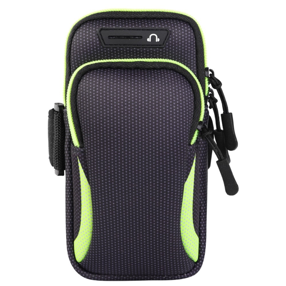 Arm univerzális sport kézitáska 190 x 90 mm - fekete/zöld
