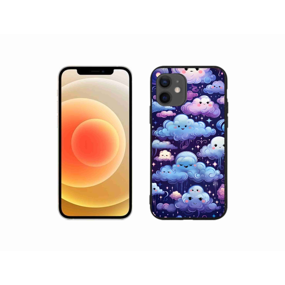 Zselés borítás mmCase iPhone 12 mini készülékhez - felhők
