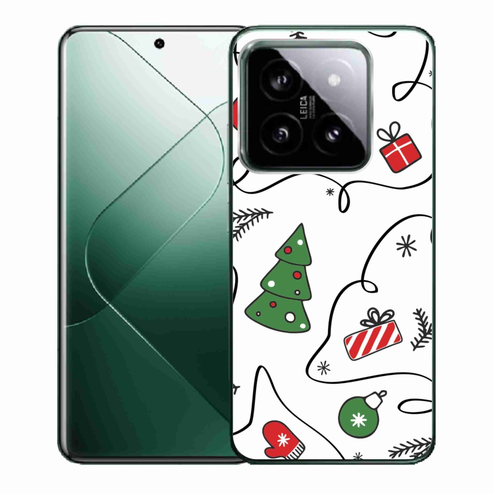 Gél borító mmCase a Xiaomi 14-hez - karácsonyi motívumok