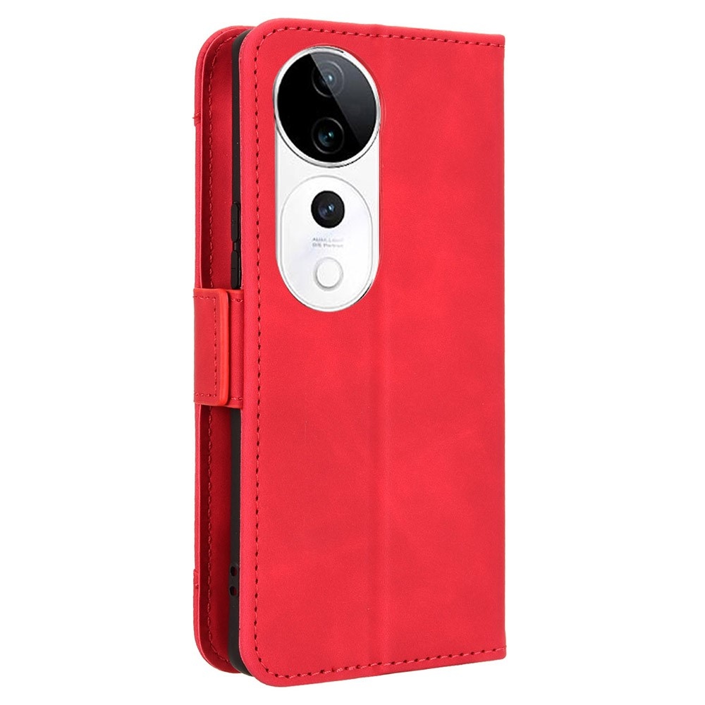 Több könyv tok a Vivo V40 5G-hez - piros