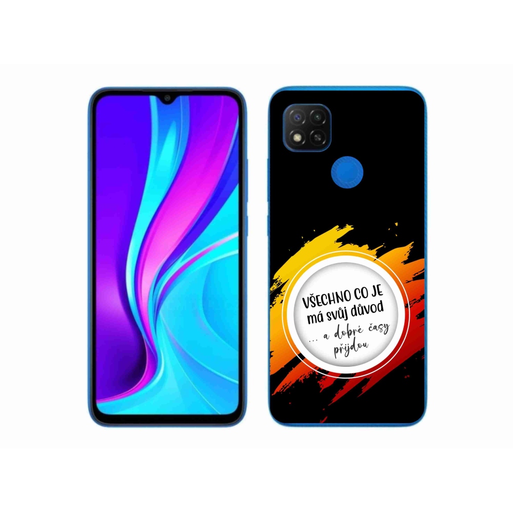 Gél borítás mmCase a Xiaomi Redmi 9C-hez - idézet 3 fekete háttér