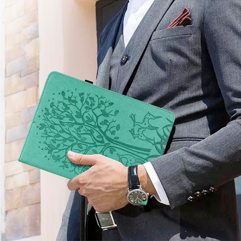Fa záró tok Xiaomi Pad 7/7 Pro táblagéphez - kék-zöld
