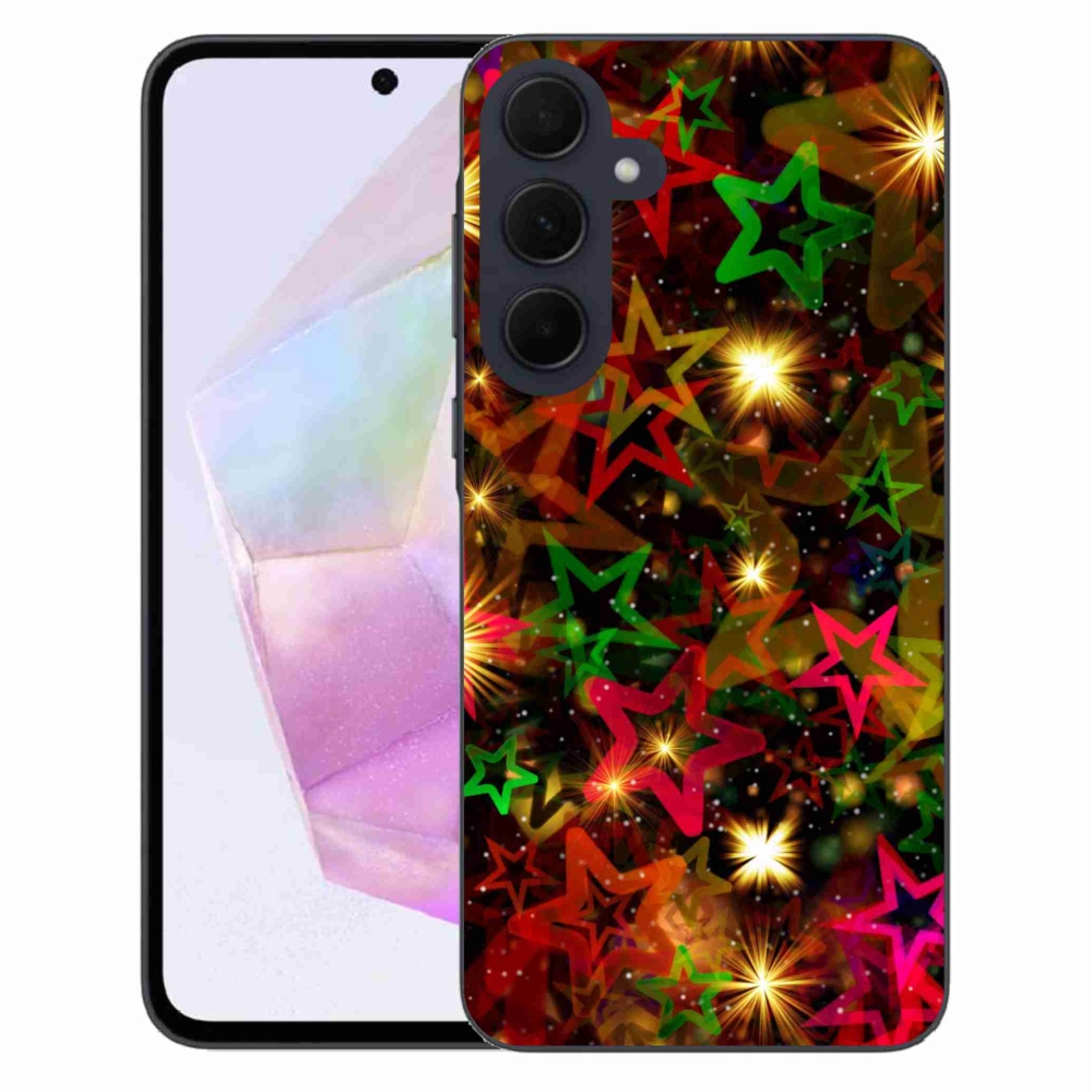 Zselés borítás mmCase Samsung Galaxy A35 5G - színes csillagok