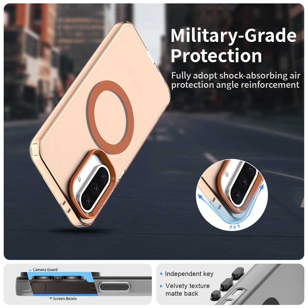 Candy zselés tok MagSafe Samsung Galaxy A36 5G/A56 5G - narancssárga színben