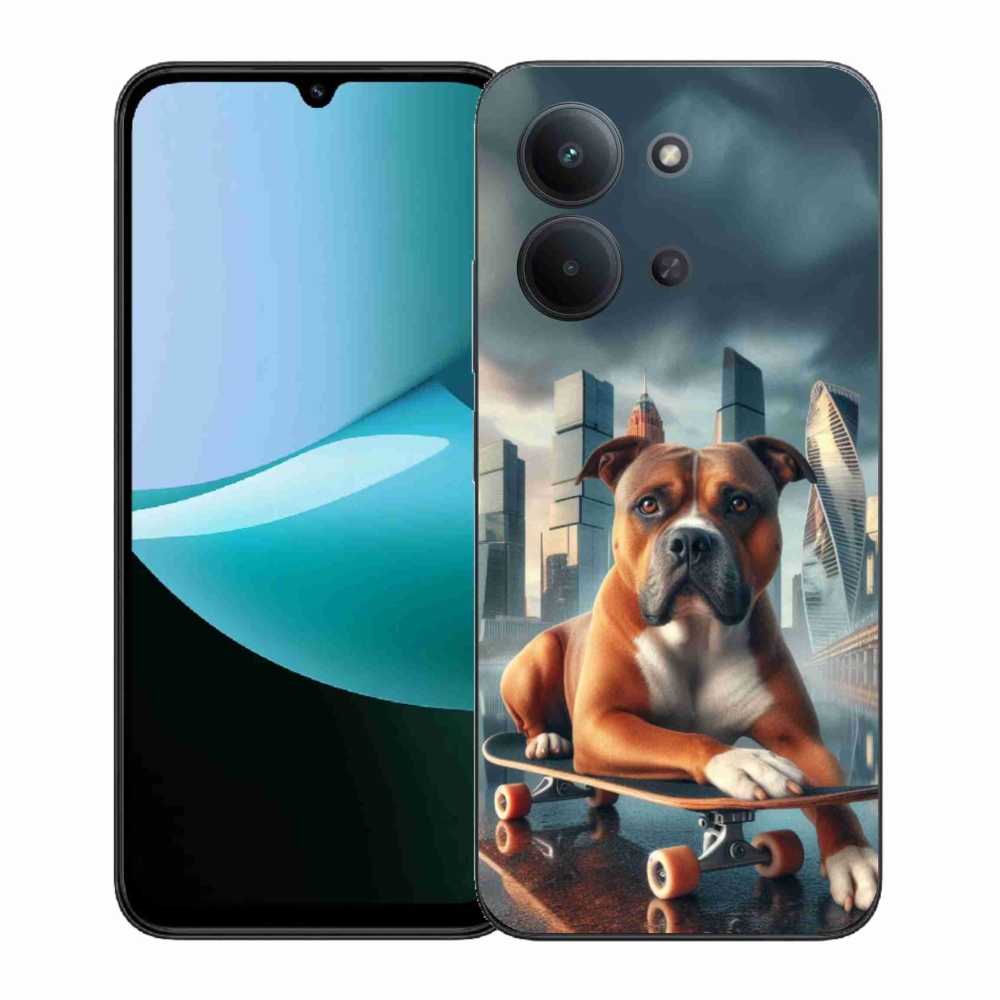 Gél borítás mmCase for Xiaomi Redmi 15C 4G (171mm)/Poco C85 4G (171mm) - kutya a gördeszkán