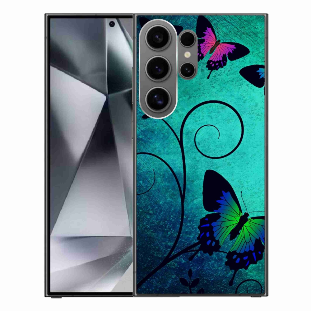 Gél védőhuzat mmCase Samsung Galaxy S24 Ultra készülékhez - színes pillangók