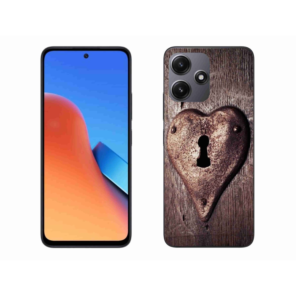 Gél borítás mmCase a Xiaomi Redmi 12 5G-hez - szív alakú lakat