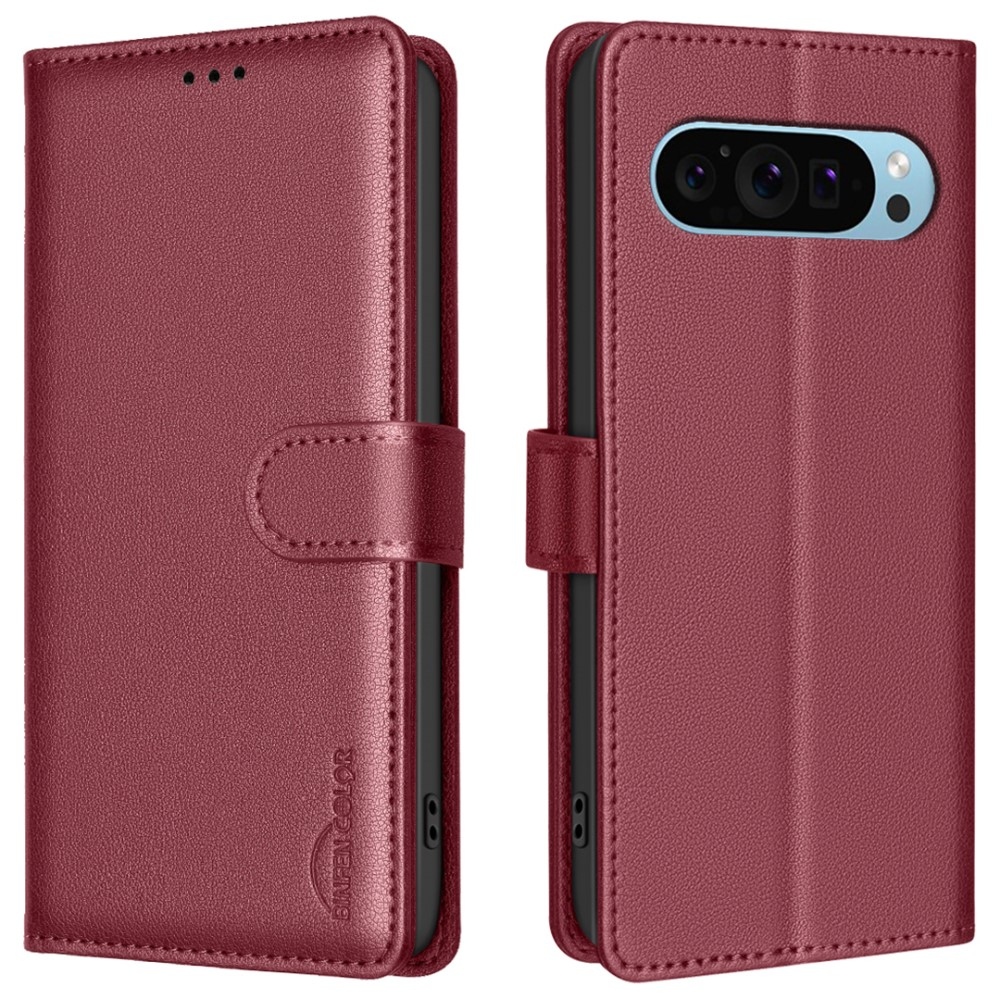 BNF pénztárca tok Google Pixel 9/9 Pro-hoz - piros