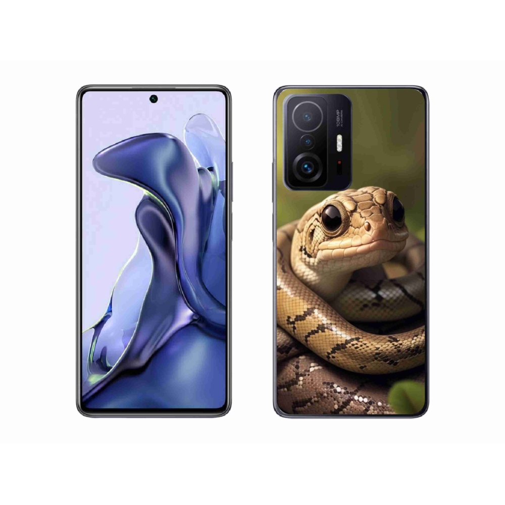 Gél borítás mmCase a Xiaomi 11T számára - kígyó 1