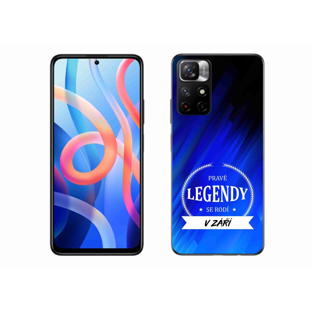 Gél borítás mmCase a Xiaomi Redmi Note 11S 5G - Legendák szeptemberben kék háttérrel
