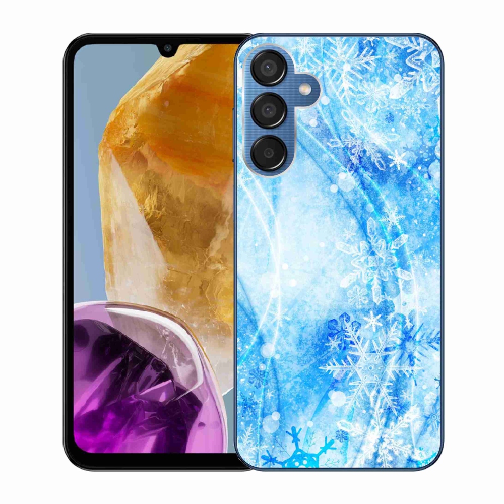 Zselés borítás mmCase Samsung Galaxy M15 5G - hópelyhekhez