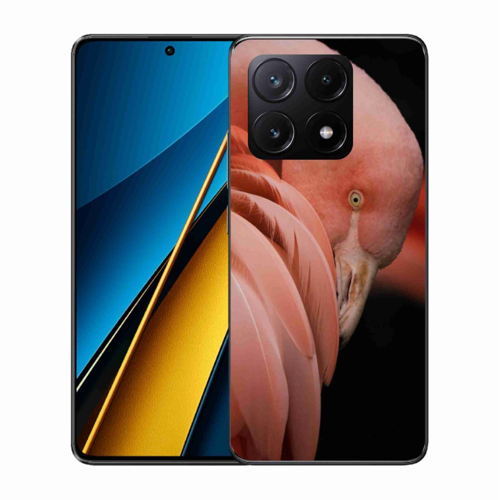 Gél borítás mmCase a Xiaomi Poco X6 Pro 5G-hez - flamingó 3